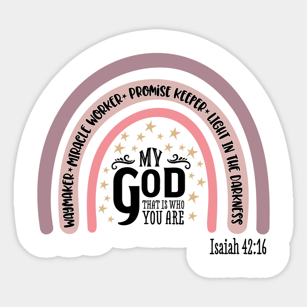 Waymaker GOD (text) Sticker by PersianFMts